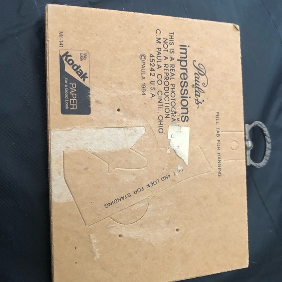 vintage Cat Picture (Framed in  Wooden Frame) Kodak Mini - Picture 2 of 3